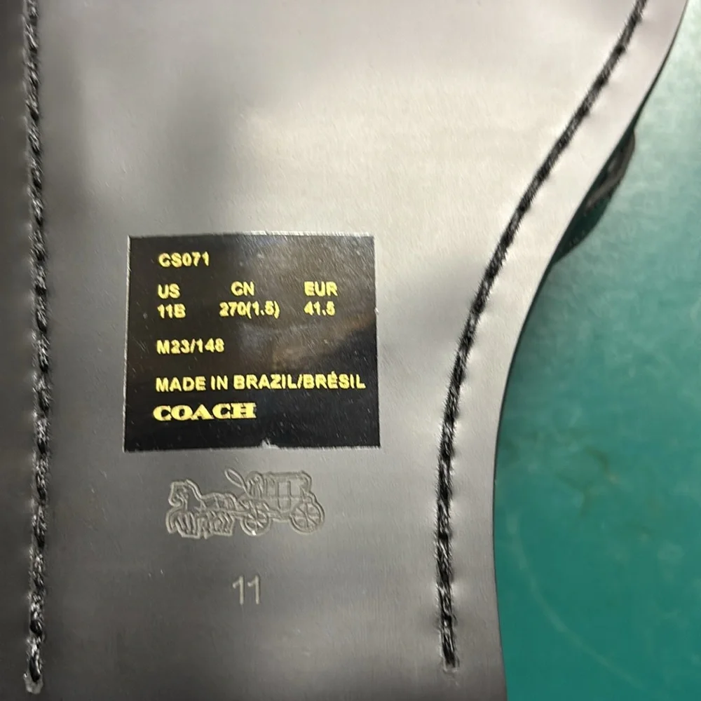 Coach Black Jenni Leather Sandals - Picture 6 of 10